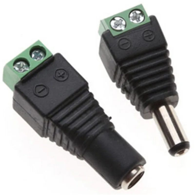 10 Pairs DC Power Connector Male Female 5.5*2.1mm Adapter DC 5-24v Power Supply connector For CCTV Security Camera Led Light 2 pieces bnc female connector to female bnc male to male rca female bnc female to rca male adapter plug for ahd cctv camera