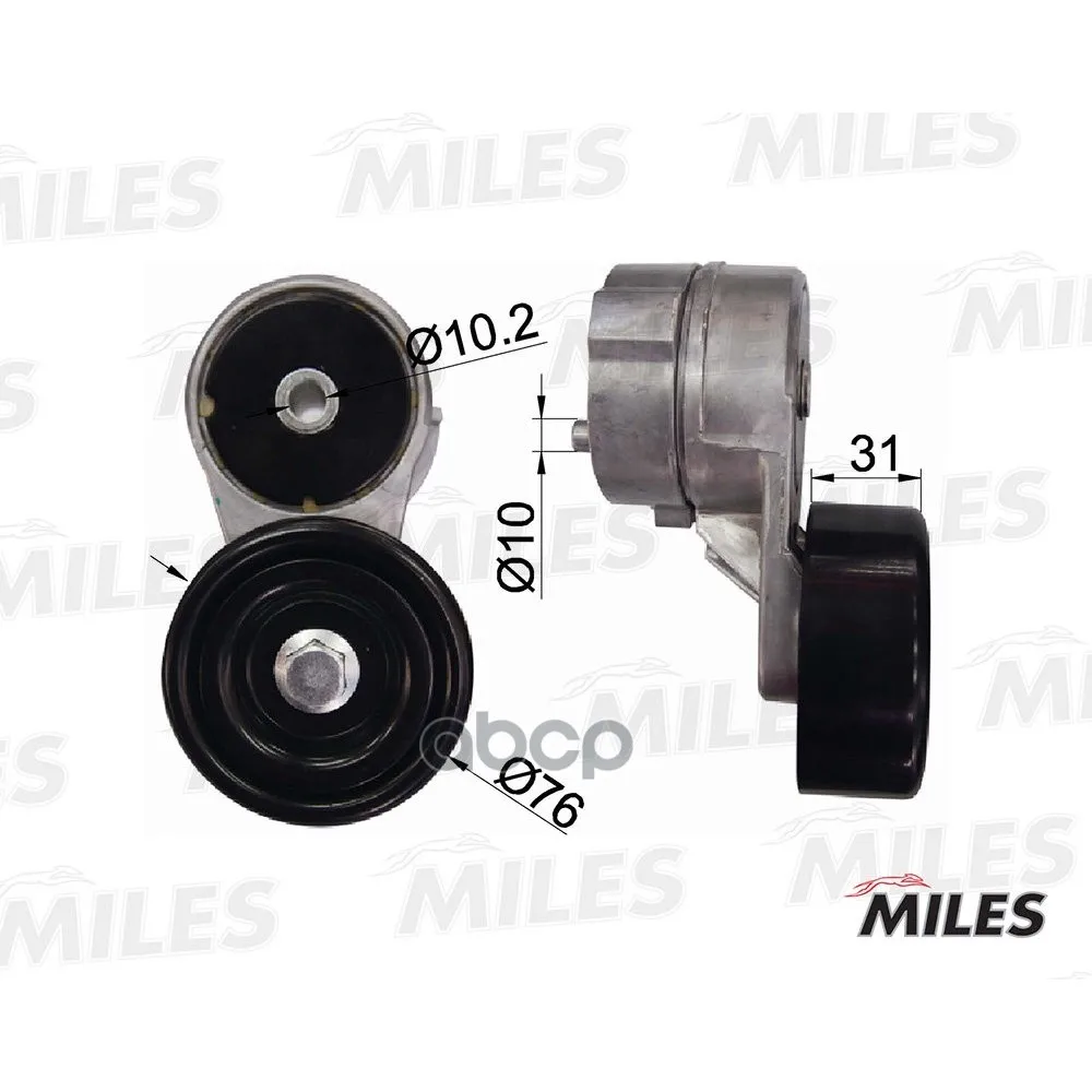 Натяжитель Ремня Приводного Hyundai Solaris/Kia Cerato 1.4/1.6 Miles Ag00299 Miles арт. AG00299