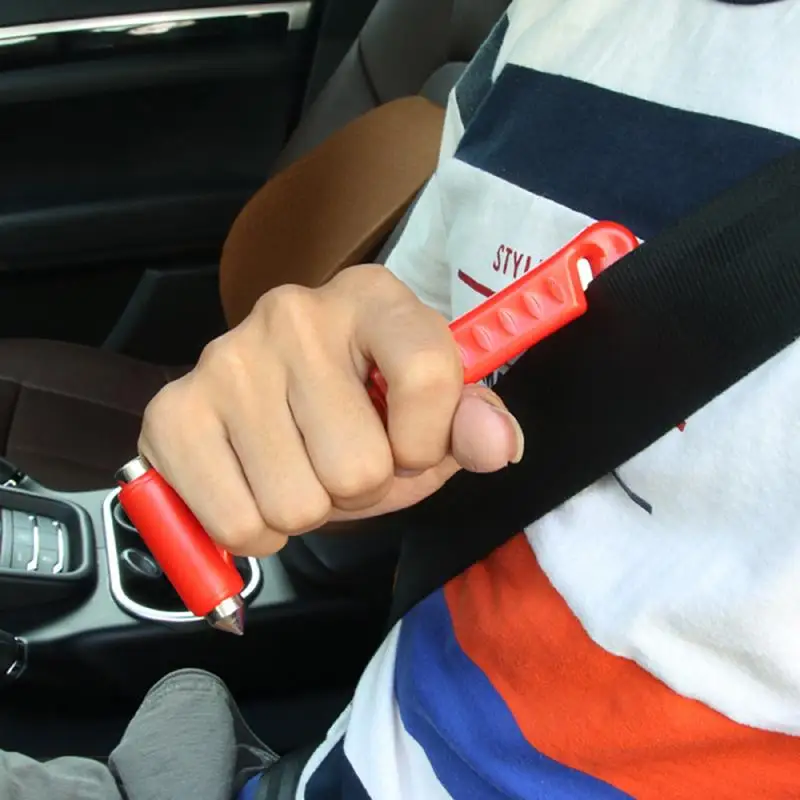 1pcs Mini Safety Hammer Multifunction Seat Belt Cutter Safety Escape Glass Window Breaker Tool ΠΠ²ΡΠΎΡΠΎΠ²Π°ΡΡ