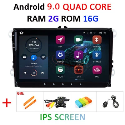 DSP ips 4G 64G для Volkswagen/VW/Passat CC B6 B7/GOLF 5 6/POLO/Skoda/Octavia/Seat/Leon 2 din android 9 автомобильный Радио gps Мультимедиа - Цвет: 2G 16G IPS