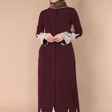 Абая мусульманское летнее платье с вышивкой, кружевное платье с длинным рукавом, Ropa Musulman Mujer jilbabe, исламское платье с цветочным рисунком, Турецкая Абая для женщин