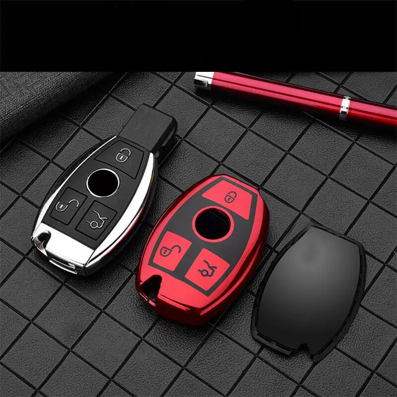 Cover chiave telecomando per Mercedes Benz E C G M R classe S 204 212 216 SLS SLK GLK CLK E400 - Hf5dd383d1ab84f0ea2286766b9c30bb4O