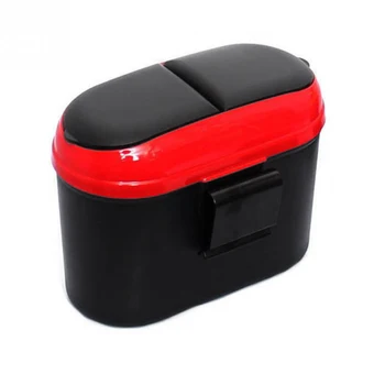 

Car Trash Bin Rubbish For Car Office Home Car Trash Garbage Holder Trash Can Car Office Bedroom ABS Red