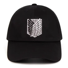 Хлопок aot regi Мужские t Dad шляпа вышивка бейсболки женские мужские Snapback черные защитные головные уборы