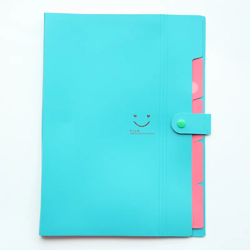 

New multi-layer A4 Filing Products information papers buckle 10 colors file storage 5 into Folder Holder Organizer