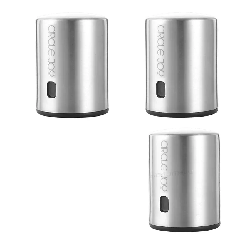 3pcs Новая Xiaomi Mijia Circle Joy умная пробка для вина из нержавеющей стали вакуумная пробка для вина с памятью электрическая пробка для вина пробки - Цвет: 3pcs