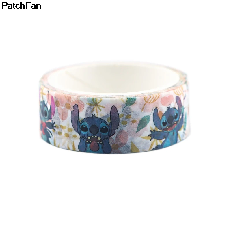 Patchfan стежка мультфильм Винтаж книга Забавный DIY Скрапбукинг дети клей васи маскирования клейкие ленты Печатный узор наклейки A2390