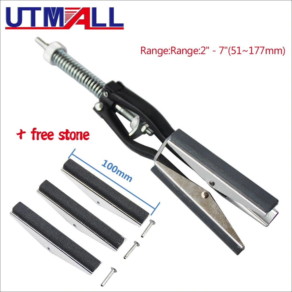 4 Size Adjustable Brake Piston Cylinder Hone Tool 3 Jaws Stone Range:19-63mm 32-88mm 51-177mm