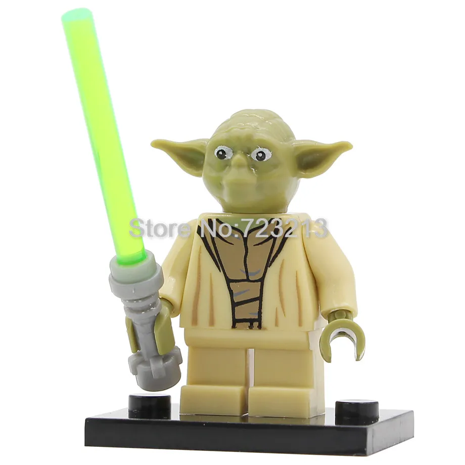 Звездные войны, 20 штук, та же фигурка, Dengar Paploo Hera Syndulla Kanan, Bodhi, Rook, Sith Lord, строительные блоки, модель игрушки - Цвет: Master Yoda
