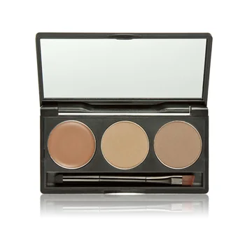 

3 Colors Eyebrow Powder Concealer Cosmetics Palette Powder with Mirror and Brush - 2#