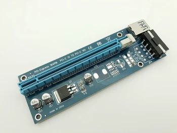 

Wholesale USB 3.0 PCI-E Riser Express 1X 4x 8x 16x Extender Riser Adapter Card SATA 15pin Male to 4pin Power Cable