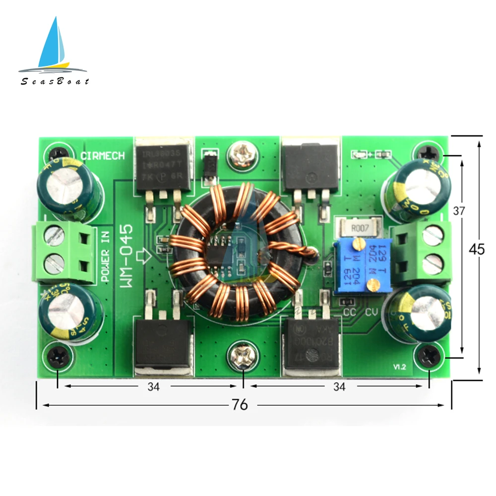 300W DC-DC Max 10A Automatic Step Up Step Down Boost Buck Converter 5V-30V  to 1.25-30V Power Supply Module Voltage Regulator