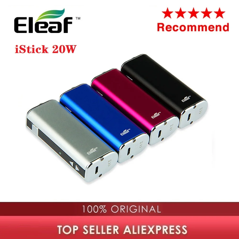 Оригинальный Eleaf iStick 20 Вт мод 2200 мАч VV/электронная сигарета VW батарея с OLED экраном