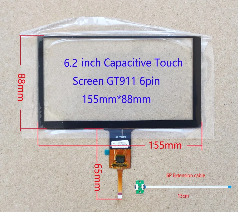 Car Radio Touch Screen Sensor digitador vidro