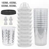 New Paint Spray Gun Cup 160/400/600/800ml Paint Mixing Cup 10pcs Disposable Paint Cup Spray Gun Pot with Inner Cup with Lids 1
