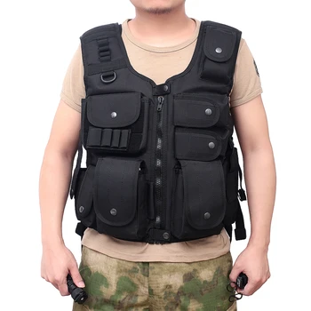 

Hunting Armor Vest Police Outdoor Armor Vest Gear Vest Adjustable Combat Training CS Gaming Police Vest Chest Protector