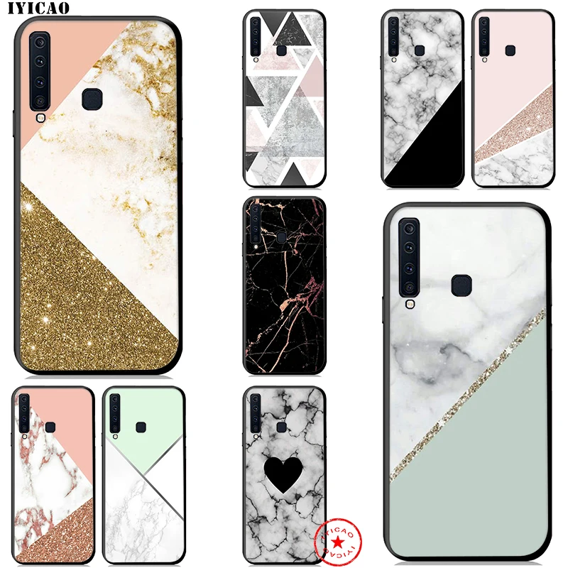 IYICAO розовый мраморный роскошный мягкий чехол для samsung Galaxy A9 A8 A7 J6 A6 Plus 2018 A3 A5 2016 2017