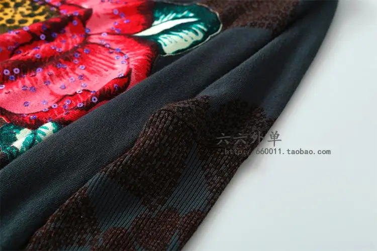 DESIGUAL Свободная трикотажная блузка с бахромой и цветочным принтом для женщин, трикотажная одежда
