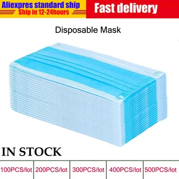 

Non-woven Disposable Protective Mask 3 Layers Prevent Dustproof Facial Protective Cover Ear loop Filter mouth Masks