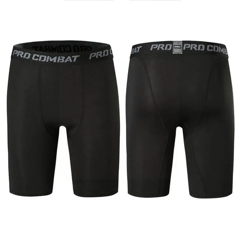 Leggings sportivi da uomo Fitness collant elastici a compressione asciugatura Quick Size Fitness Plus pantaloni Running Training Stretch Shorts - immagine 3