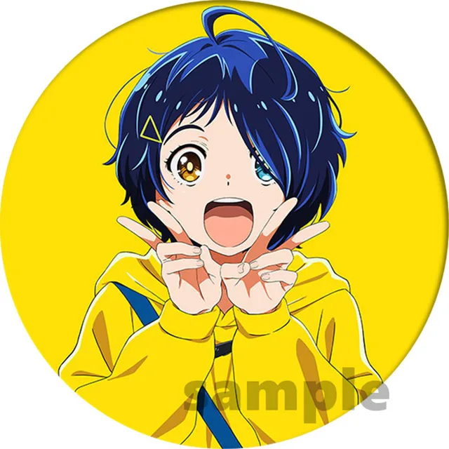 Cartoon WONDER EGG PRIORITY Ohto Ai Cosplay Badge Brooch Pin Anime Accessories For Clothes Backpack Decoration gift 2