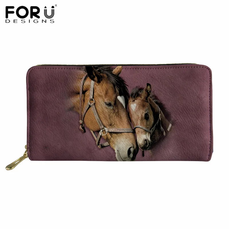 L4511Z21 FORUDESIGNS/длинный кожаный кошелек Crazy Horse для мужчин, Роскошный кошелек-органайзер для карт, Забавный женский кошелек с сумкой для монет, вечерние клатчи - Цвет: L4511Z21