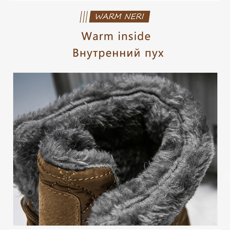 KATESEN/новые кожаные мужские ботинки; зимняя обувь; Мужские Водонепроницаемые зимние ботинки с теплым плюшем; зимняя обувь; мужские повседневные ботинки; кроссовки