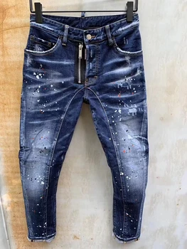 

NEW Men Jeans Ripped for Men Skinny DSQ D2 Jeans Pants Men Jeans Zipper Outwear Man Pants 1 order