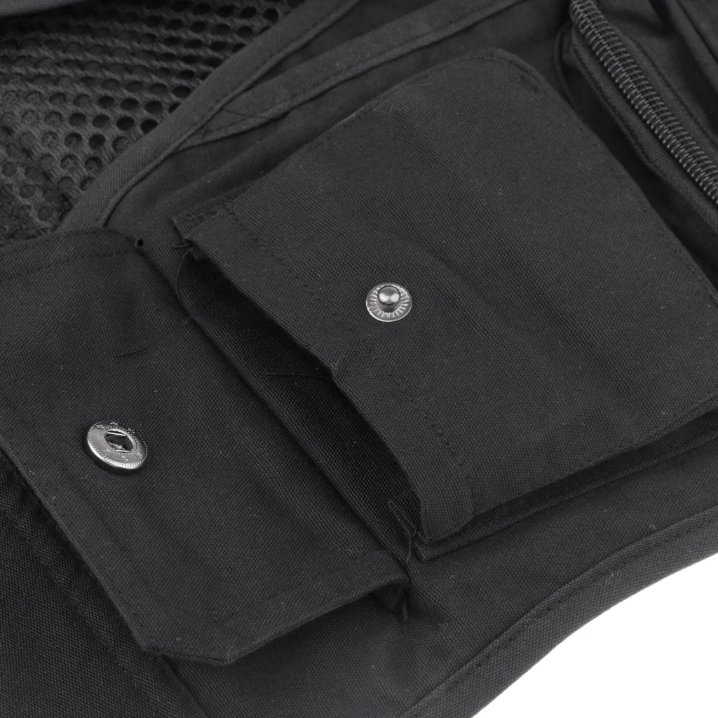 Mesh Fly Fishing Vest Hunting Jacket Outdoor Vest Multi Pocket Waistcoat Work Utility Vest Perfect for hiking, photography 