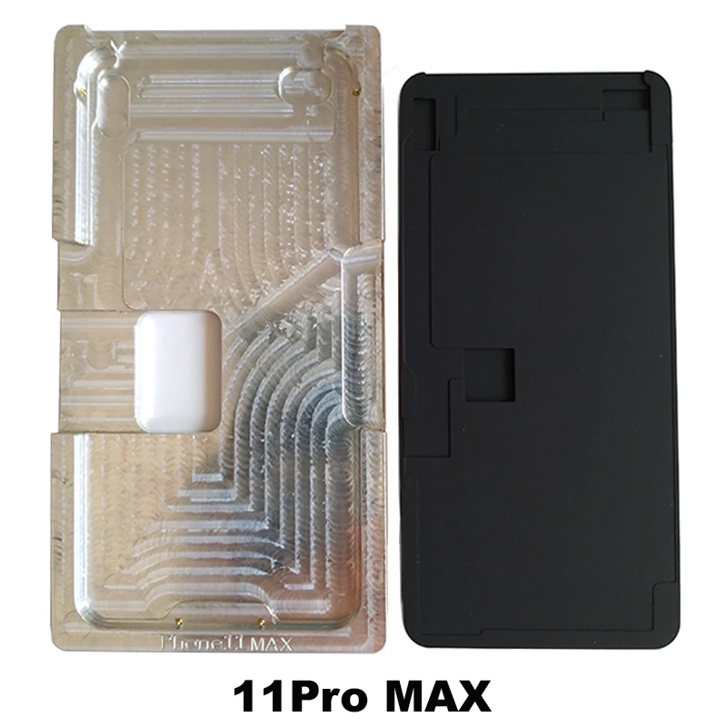 Набор форм для iPhone 11Pro Max 11Pro ЖК-экран Выравнивание Плесень без изгиба гибкий кабель ОСА ламинат силиконовый резиновый коврик ремонт телефона