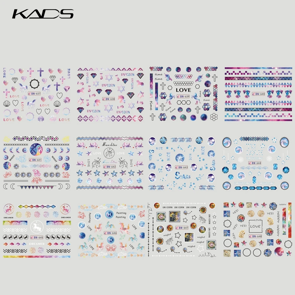 12 листов/набор Водные Наклейки для ногтей|water transfer stickers|transfer stickerdesign nail wraps |
