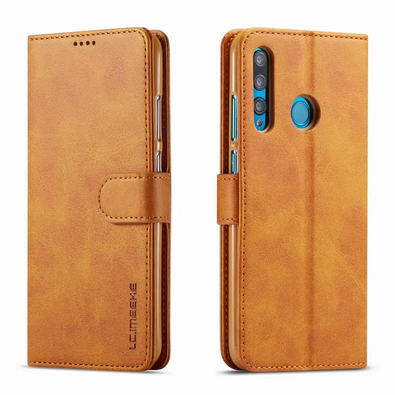 Vintage Leather Flip Wallet Case with Magnetic Closure - Luxury Phone Cover and Holder