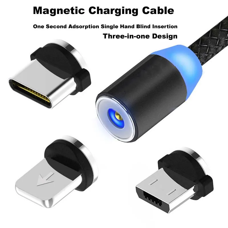 2020 магнитное зарядное устройство для зарядки данных Micro USB кабель мобильного