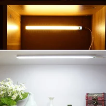 Светодиодный свет сенсорный переключатель светильник для шкафа Яркость Управление 6 Вт 30 см светодиодный светильник для шкафа