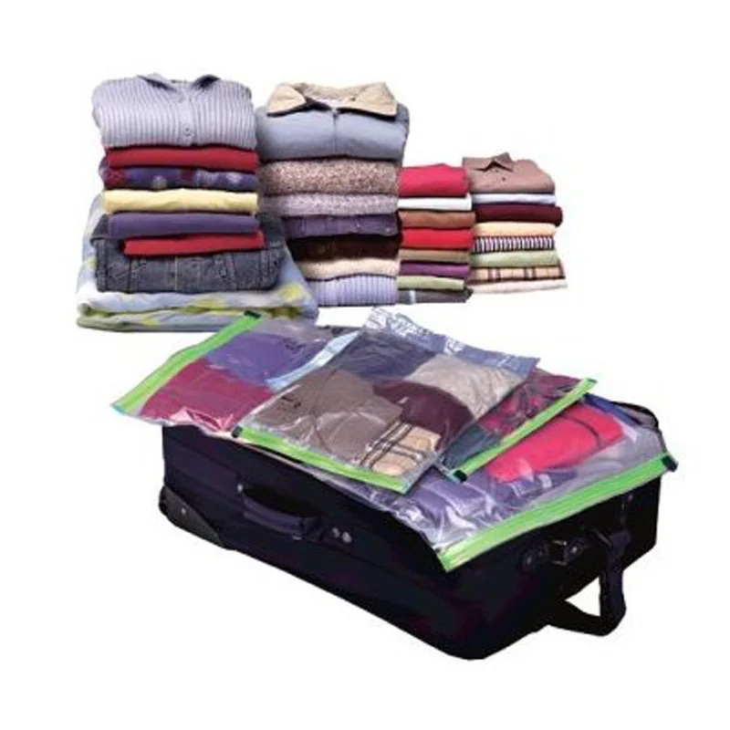 Домашние вакуумные сумки для хранения одежды сумка с клапаном прозрачная граница складной сжатый Органайзер Экономия пространства пакет уплотнения