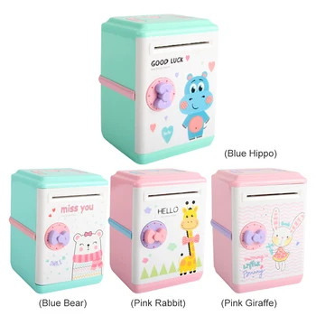 

Creative Electronic Bank Password Cash Coins Saving Box ATM Bank Novelty Automatic Deposit Banknote Money Box Pretend Play Toy