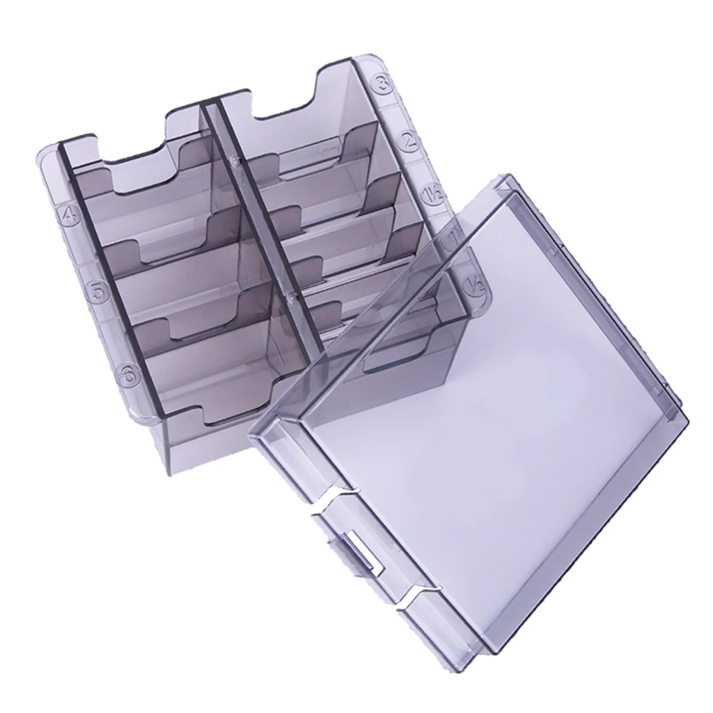 Transparent Hair Clipper Storage Box，Organizer Base Case, Electric Fader Caliper Comb Storage Hairdresser Tool