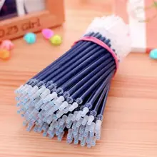 Recharges pour stylo Gel, 20 pièces, pratique, résistant à l'usure, tube d'aiguille en plastique Super lisse, 0.5mm, recharge pour le bureau