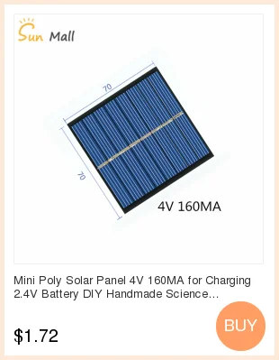 Поли панели солнечных батарей 5,5 V 100MA для DIY научно-технического производства фотогальванических панелей s 84*55 мм