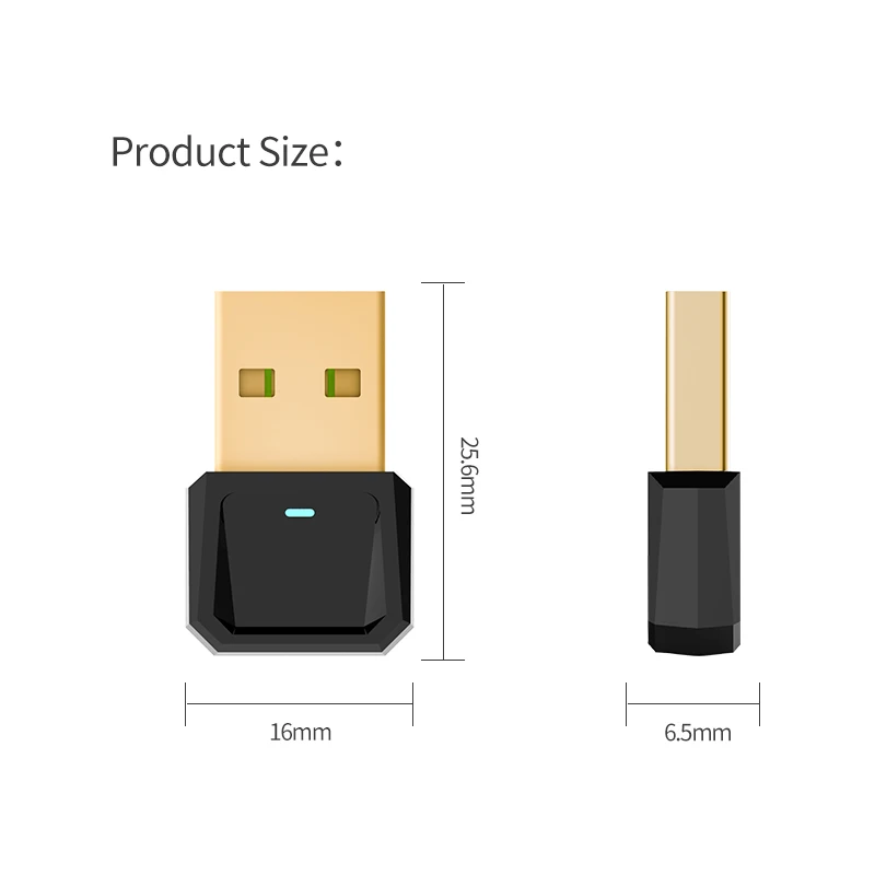 Bluetooth 5,0 USB адаптер мини стерео беспроводной Bluetooth ключ для ПК компьютер ноутбук мышь BT Bluetooth приемник передатчик