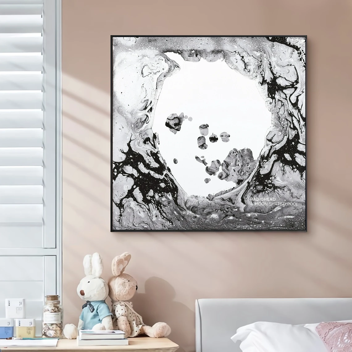 Radiohead A Forma Di Luna Pool Music Album Cover Canvas Poster Hip Hop Rapper Musica Pop Celebrity Wall Painting Art Decoration