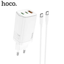 HOCO – chargeur USB type-c 65W GaN, Quick Charge 4.0/3.0, PD, pour iPhone 12/Pro/Max, Xiaomi 10/11/Macbook