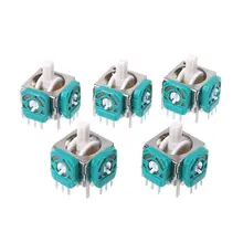 5PCS Replacement 3D Analog Joysticks Sensor Module Stick Repair Parts Game Accessoires for Nintendo Gamecube Controller