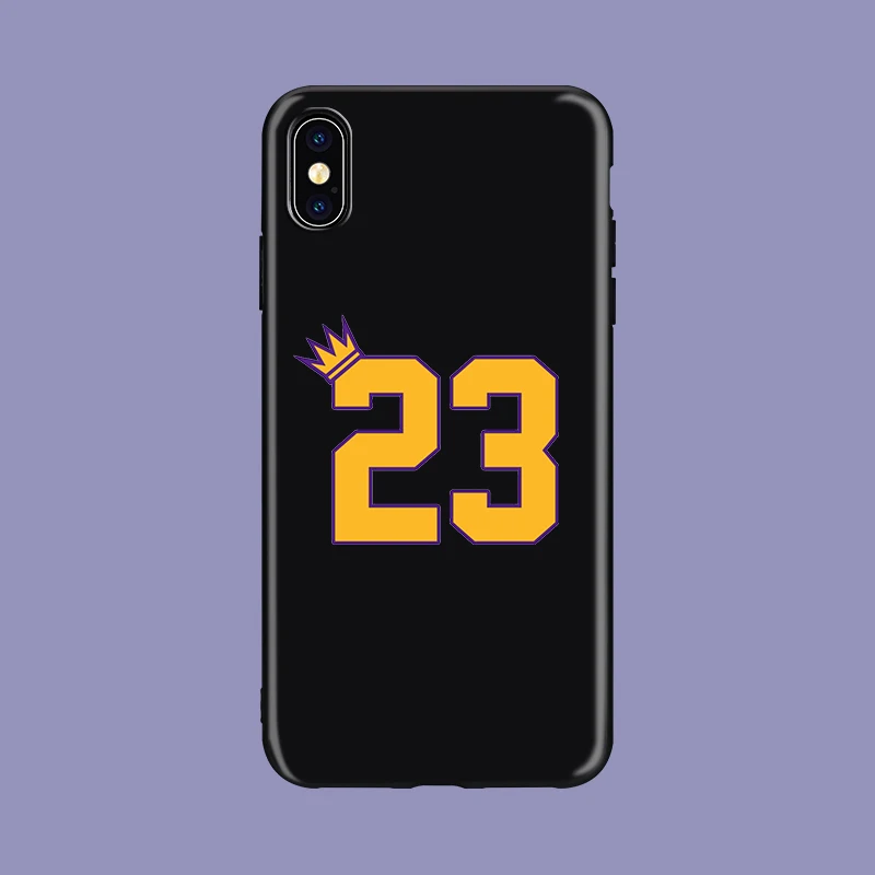 LeBron king James Los Angeles 23 черный мягкий чехол для телефона из ТПУ чехол для iPhone11 pro 5 5S se 6 6s X Xs XR MAX 7 8 plus
