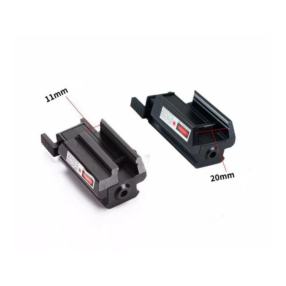 Tactical Red Dot Sight Shockproof Rifle Red Laser Scope Hunting Handgun Glock Laser with 11/20mm Rail Pistol Weaver-2