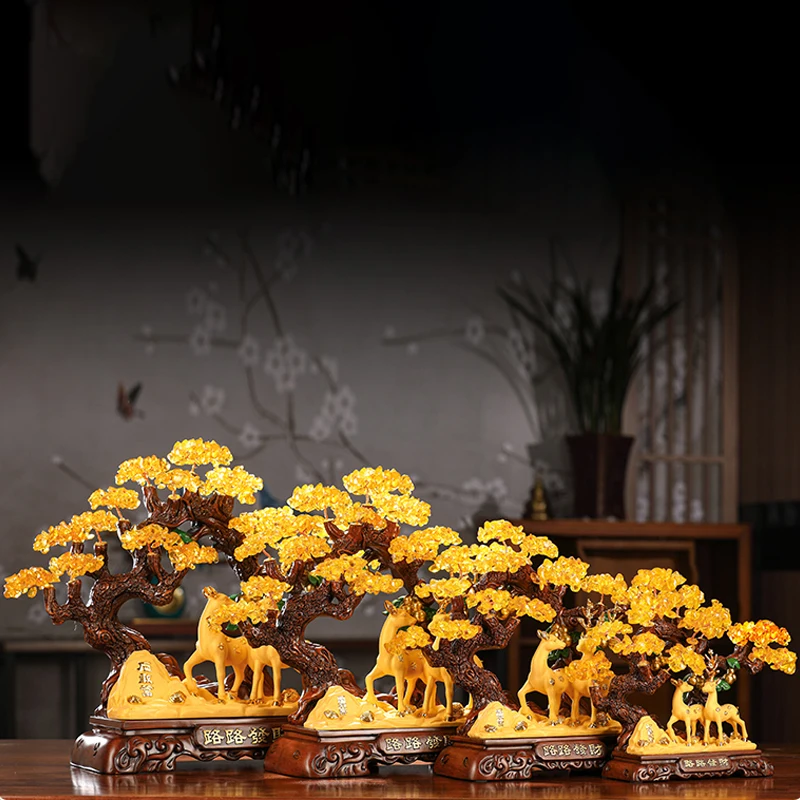 

Домашний декор, искусственные наличные, корова, дерево, искусственное украшение, фигурка елки фэн-шуй, Рождественское украшение, подарок, искусственное растение