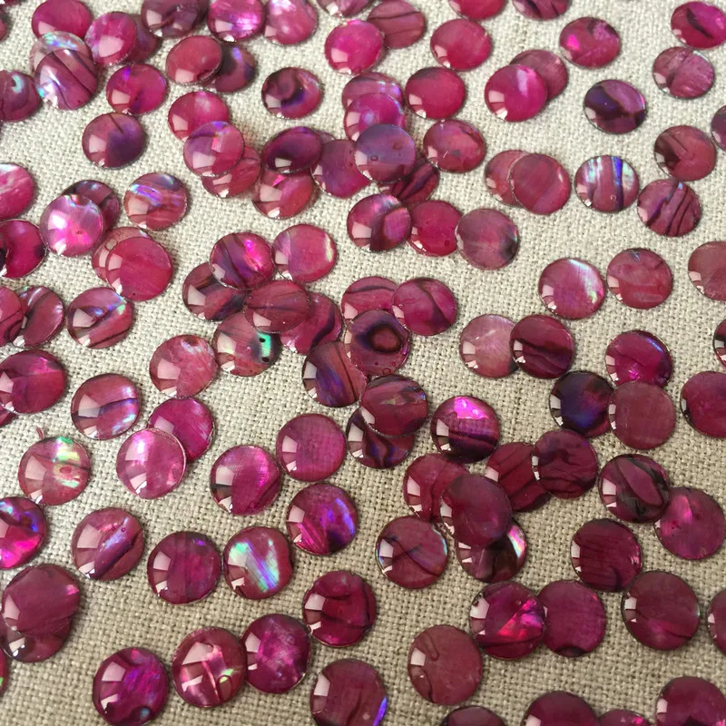1Lot(50pcs) Diameter 8mm Creative Design Convex Surface Abalone Shell Ornaments Accessories DIY Home Crafts Decoration Materials natural shell ornaments