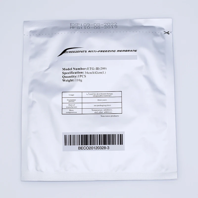 

Reezefats Anti-freezing Membrane Cavitation Freeze Fat Cryo Pads Antifreeze Cooling Gel Film For Freezing Fat Slimming Machine