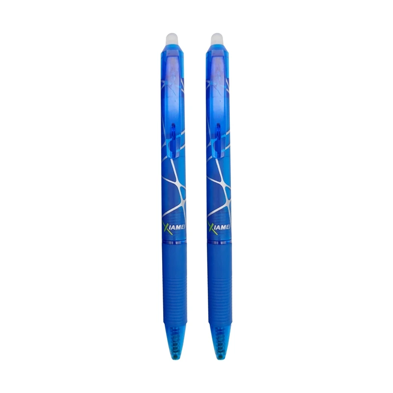 Xiamei 2/4 шт. набор стираемых гелевых ручек высокое качество канцелярские принадлежности для студентов и офиса ручки поставить 0,5 мм со стирающимися чернилами граффити детская ручка подарок - Цвет: Blue 2pcs