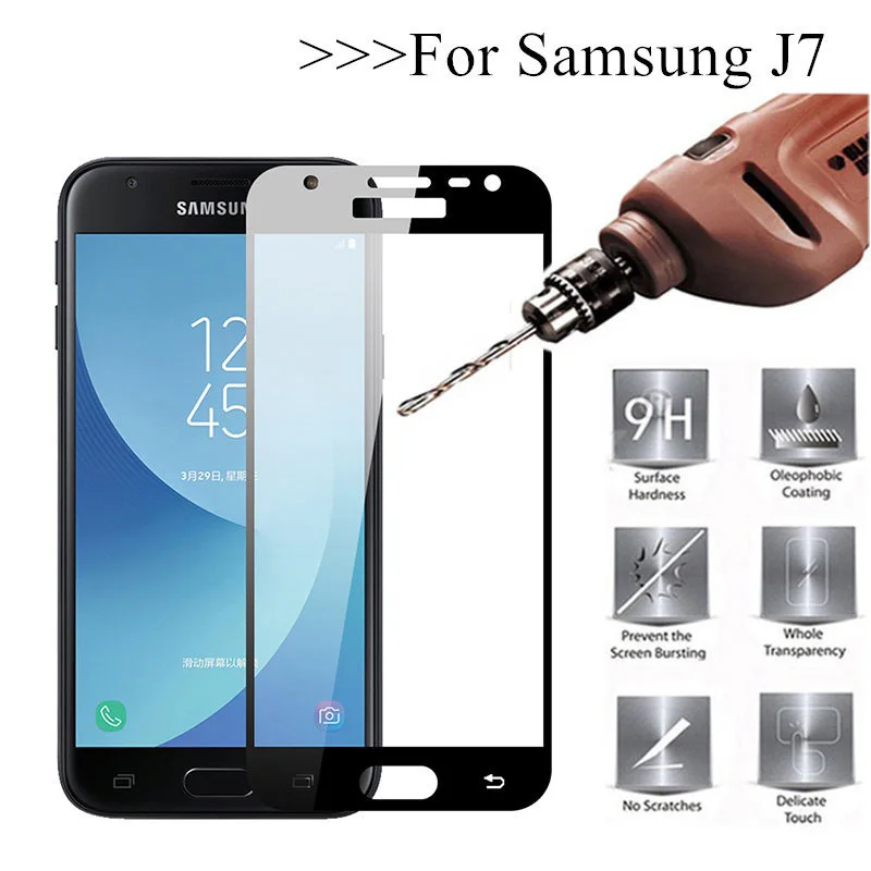 J7 Neo CORE J701 полноэкранное закаленное стекло для Samsung Galaxy 2017 J730 2016 J710 защита экрана |